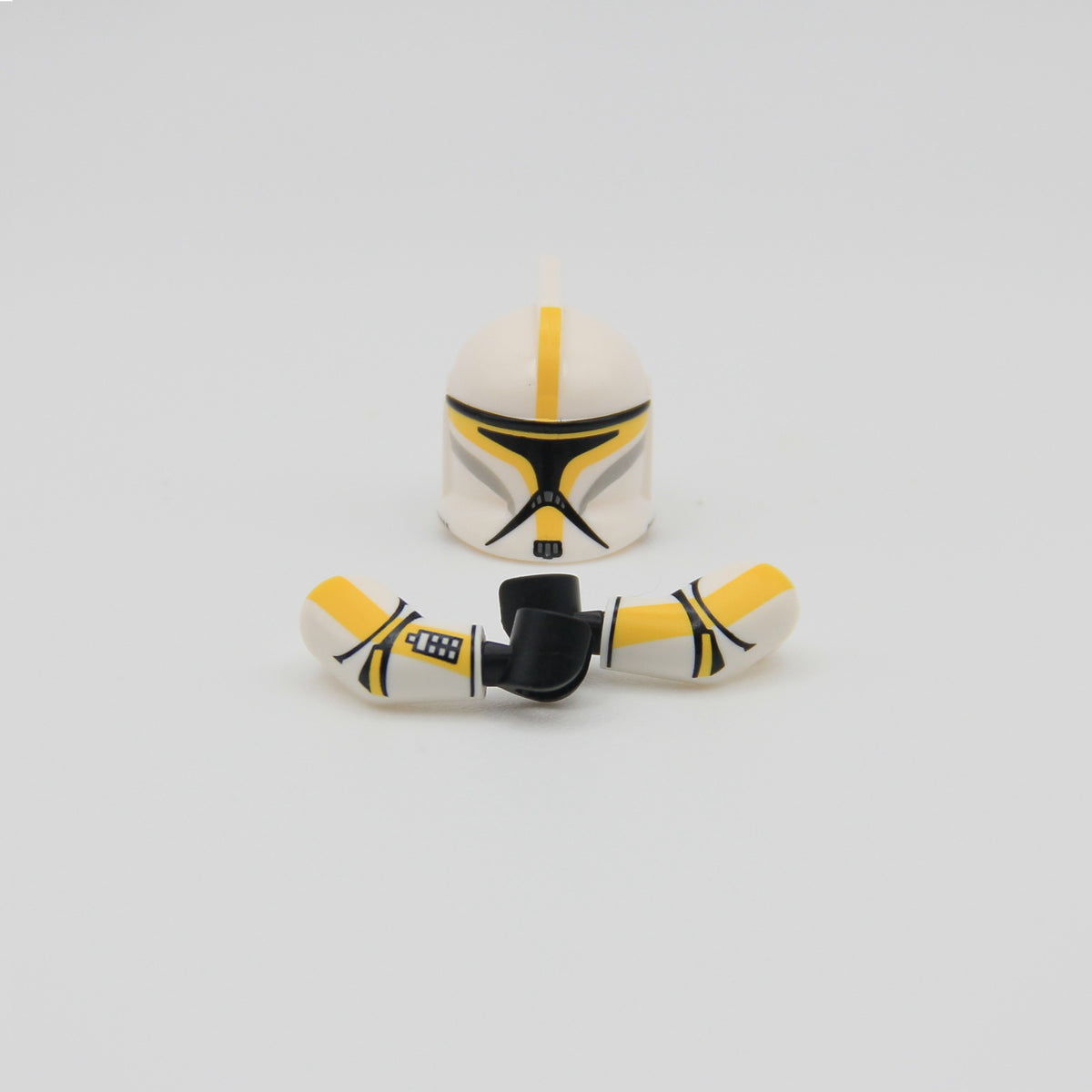 LEGO Star Wars Clone Trooper helmet and arms by Ra'is Customs and Brick Daddy Minifigures