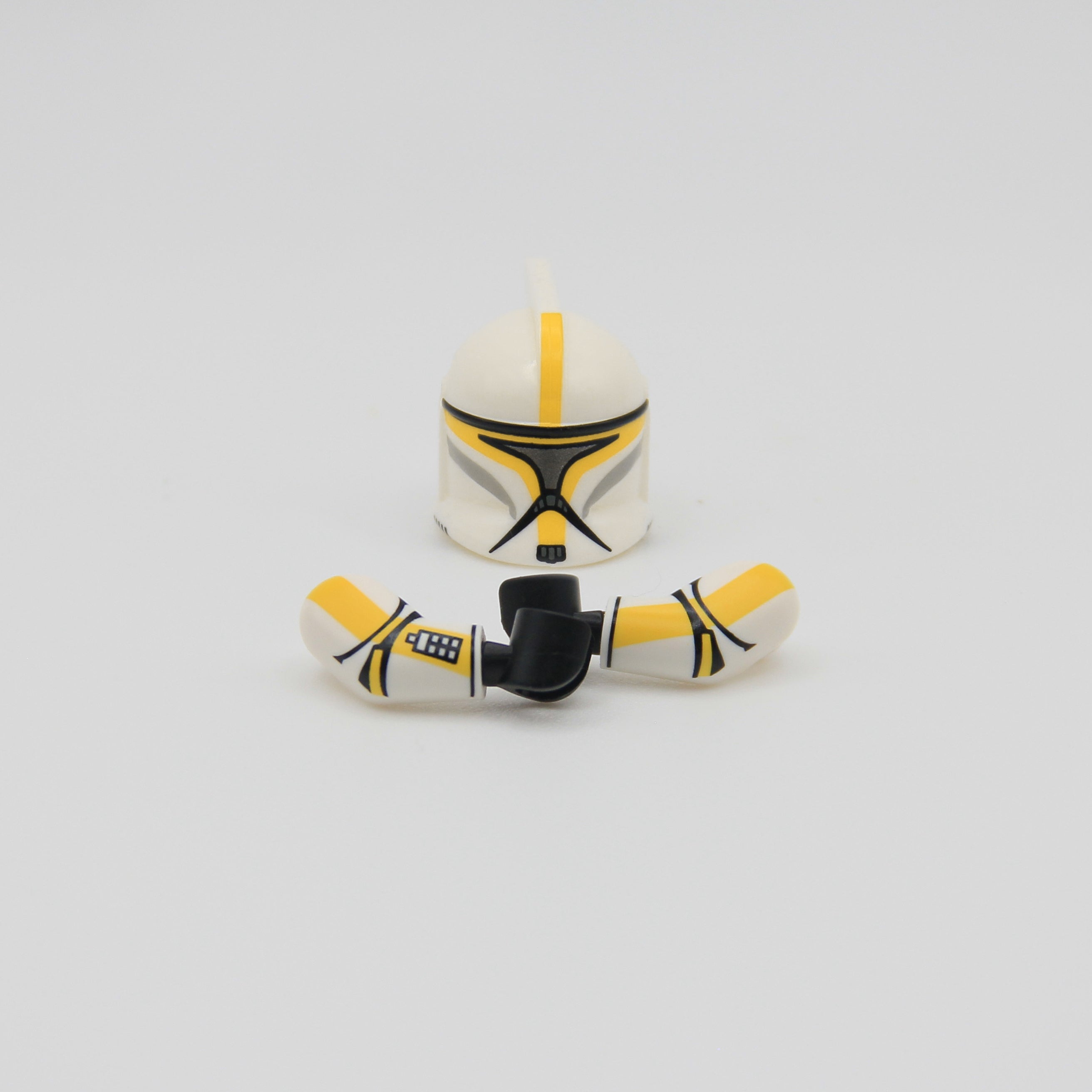 HEAD 子ども用 21/21.5cm ホワイト/イエロー 20P1 Helmet & Arms Combo - Commander [Yellow, Metallic Visor] – Ra