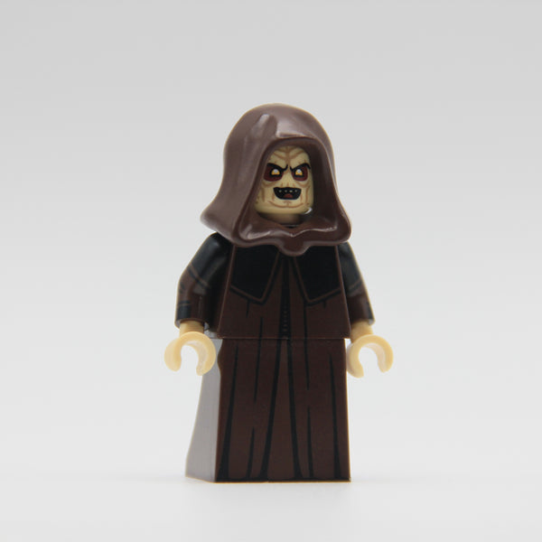 Sheev Palpatine Darth Sidious Star Wars custom LEGO minifigure by Ra'is Customs and Brick Daddy Minifigures