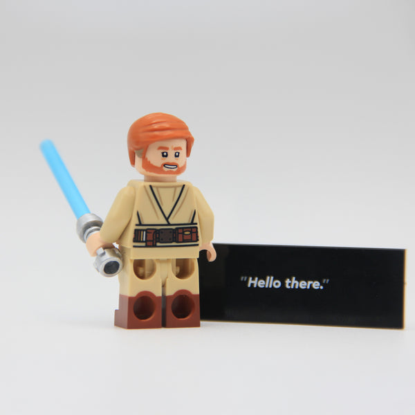 Obi-wan Kenobi Star Wars custom LEGO minifigure by Ra'is Customs and Brick Daddy Minifigures