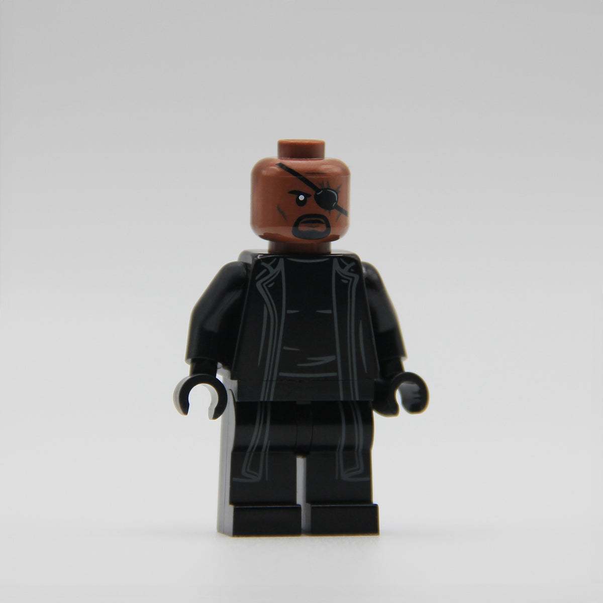 Nick Fury Marvel custom LEGO minifigure by Ra'is Customs
