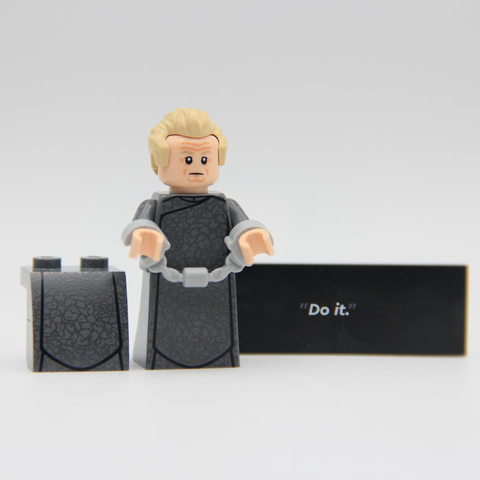 Sheev Palpatine Darth Sidious Star Wars custom LEGO minifigure by Ra'is Customs and Brick Daddy Minifigures