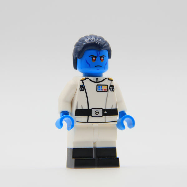 Grand Admiral Thrawn Star Wars custom LEGO minifigure by Ra'is Customs and Brick Daddy Minifigures