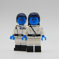 Grand Admiral Thrawn Admiral Ar'alani Star Wars custom LEGO minifigure by Ra'is Customs and Brick Daddy Minifigures
