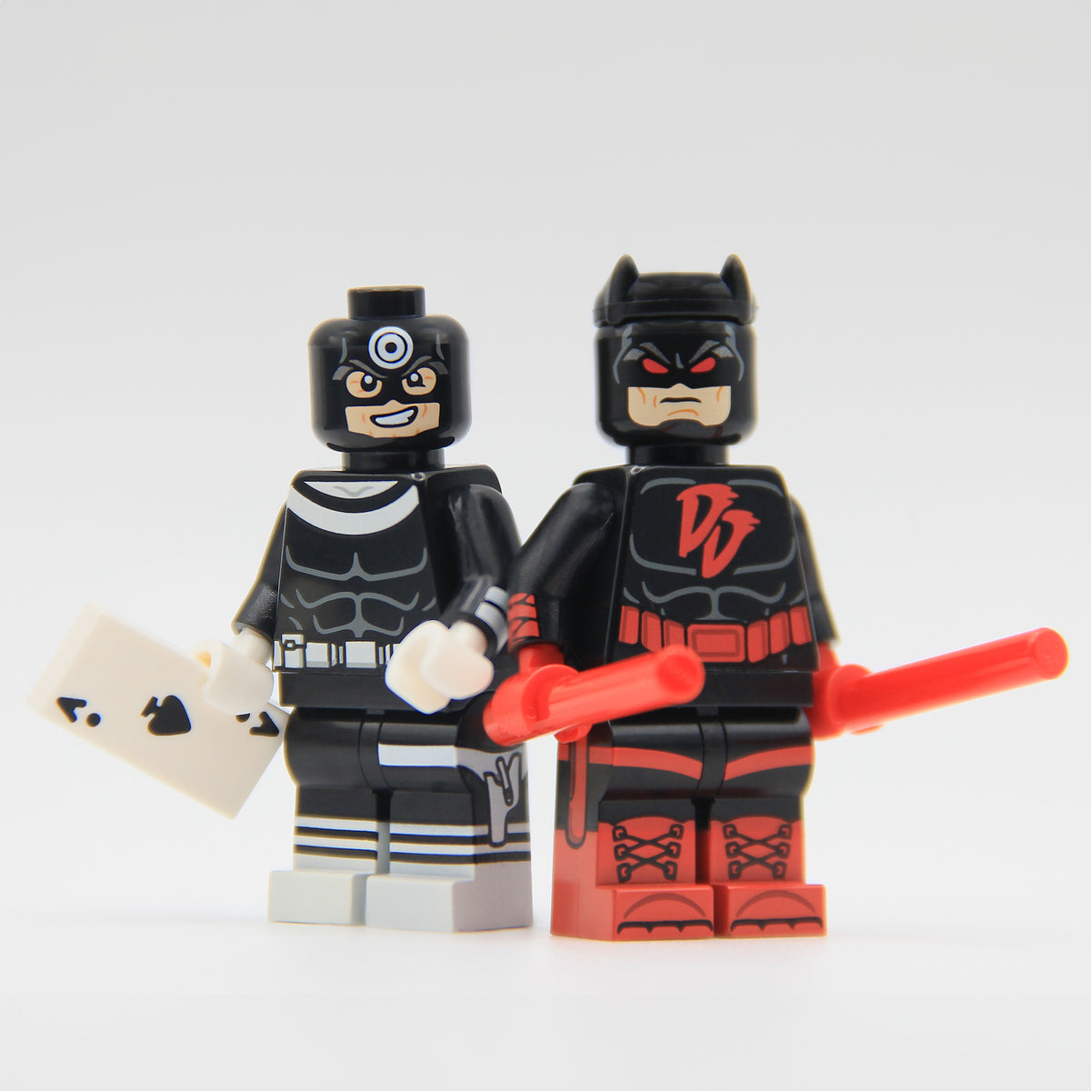 Daredevil and Bullseye Marvel custom LEGO minifigure by Ra’is Customs