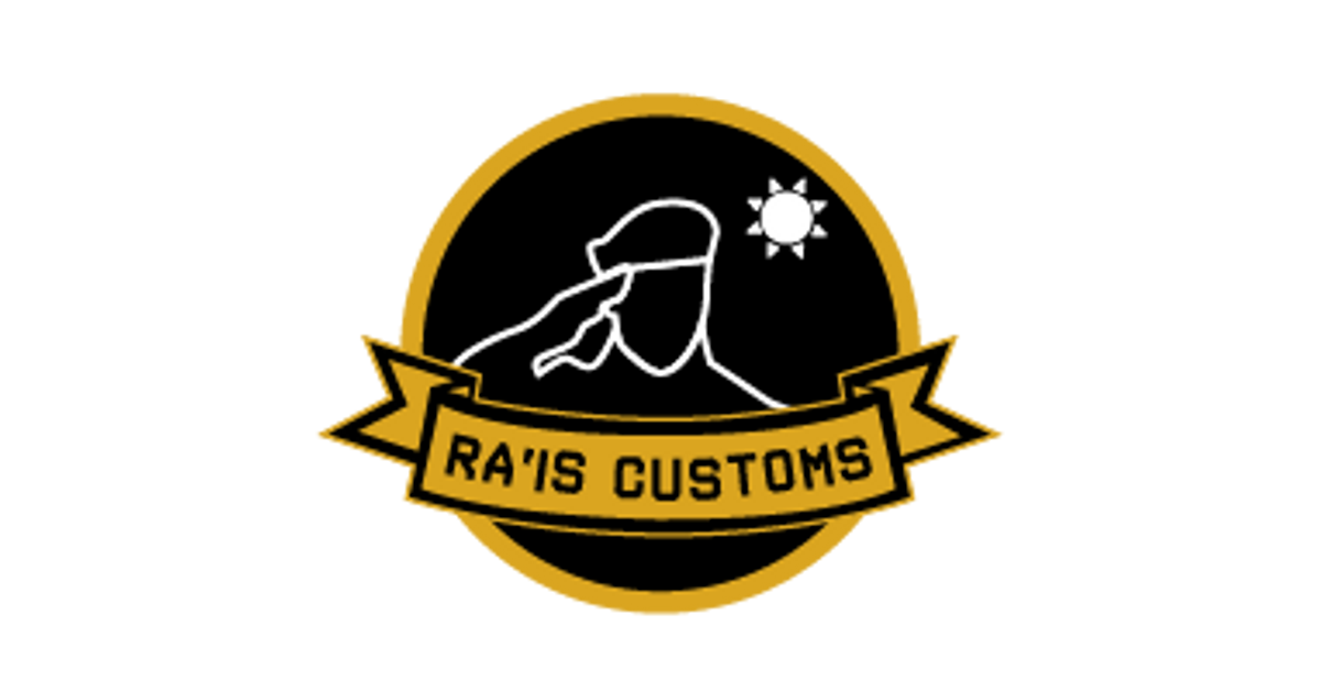 Jamil Rais Logo Ra'is Customs - Premium, Custom-Made Pad Printed Figures
